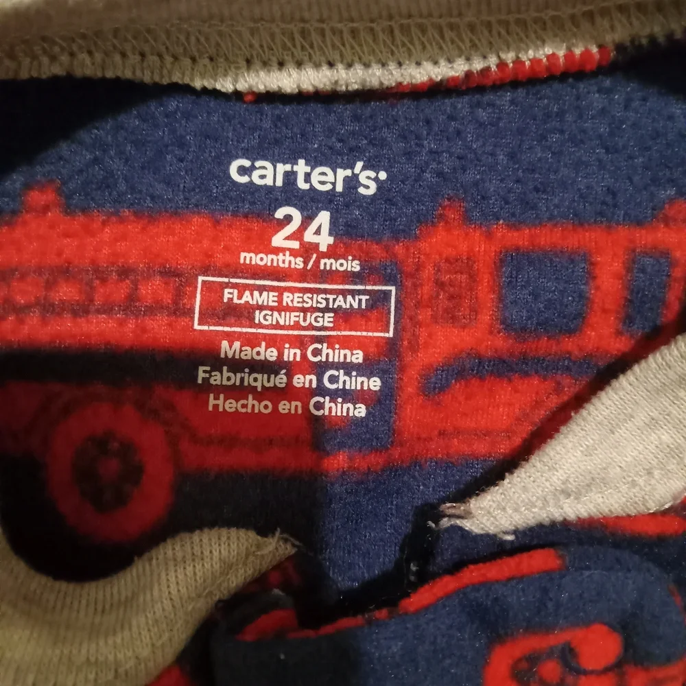 Carter's Baby Boys Firetruck Fleet Footed Pajama